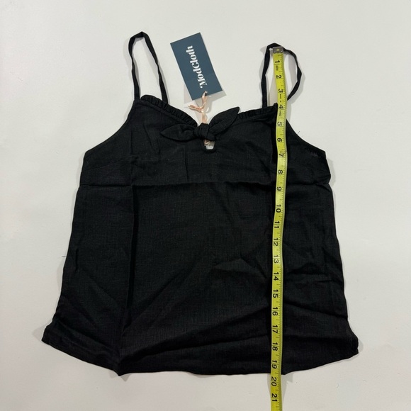 New ModCloth Spruced Up Summer Sleeveless Tank Top Black - Picture 6 of 7